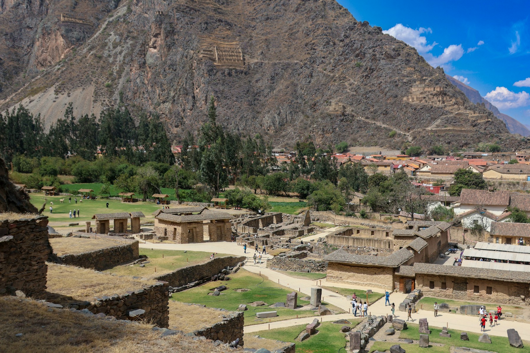 Ollantaytambo, where the Machu Picchu train departs